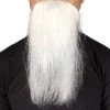 HalloweenPartyOnline Men's Imperial Long Wizard Beard | White Human Facial Hair | HPO