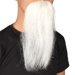 HalloweenPartyOnline Men's Imperial Long Wizard Beard | White Human Facial Hair | HPO 5 HalloweenPartyOnline Men's Imperial Long Wizard Beard | White Human Facial Hair | HPO