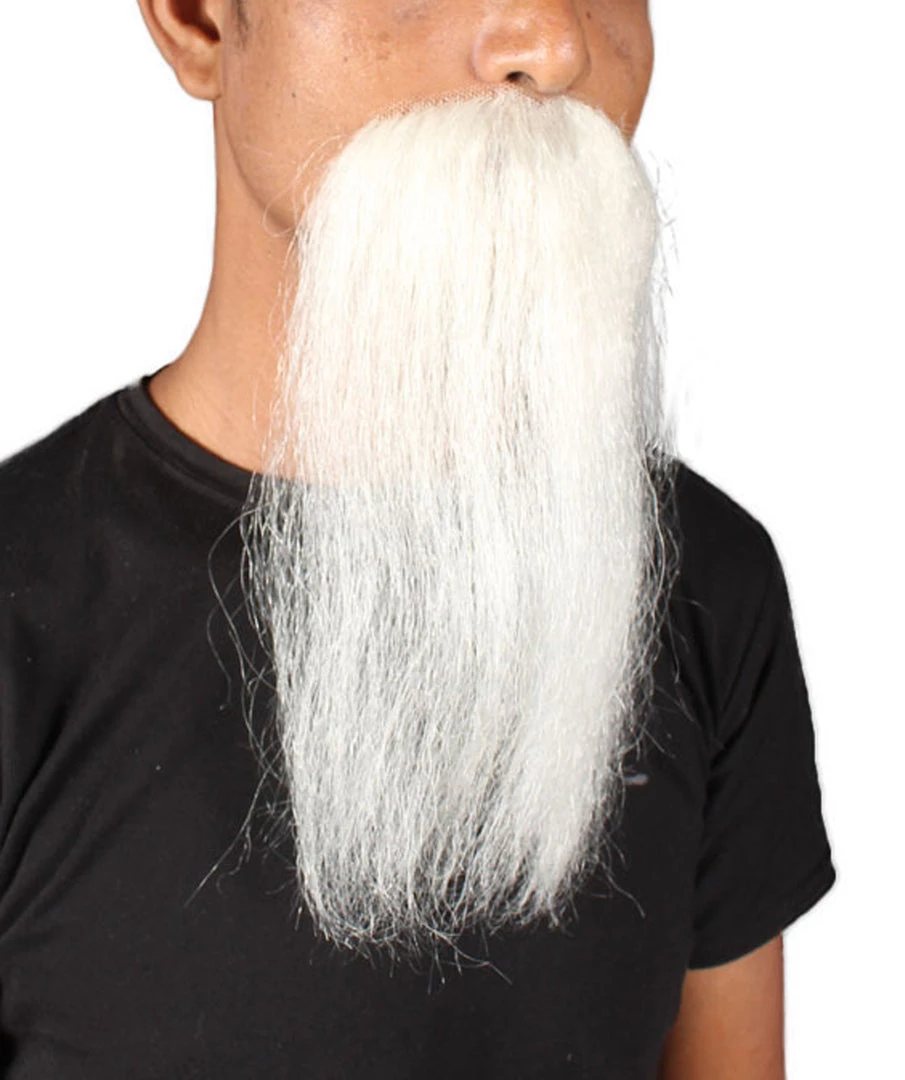 HalloweenPartyOnline Men's Imperial Long Wizard Beard | White Human Facial Hair | HPO 3 HalloweenPartyOnline Men's Imperial Long Wizard Beard | White Human Facial Hair | HPO