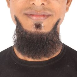 Men's Balbo Goatee Beard | Black Facial Hair | Human Hair | HPO