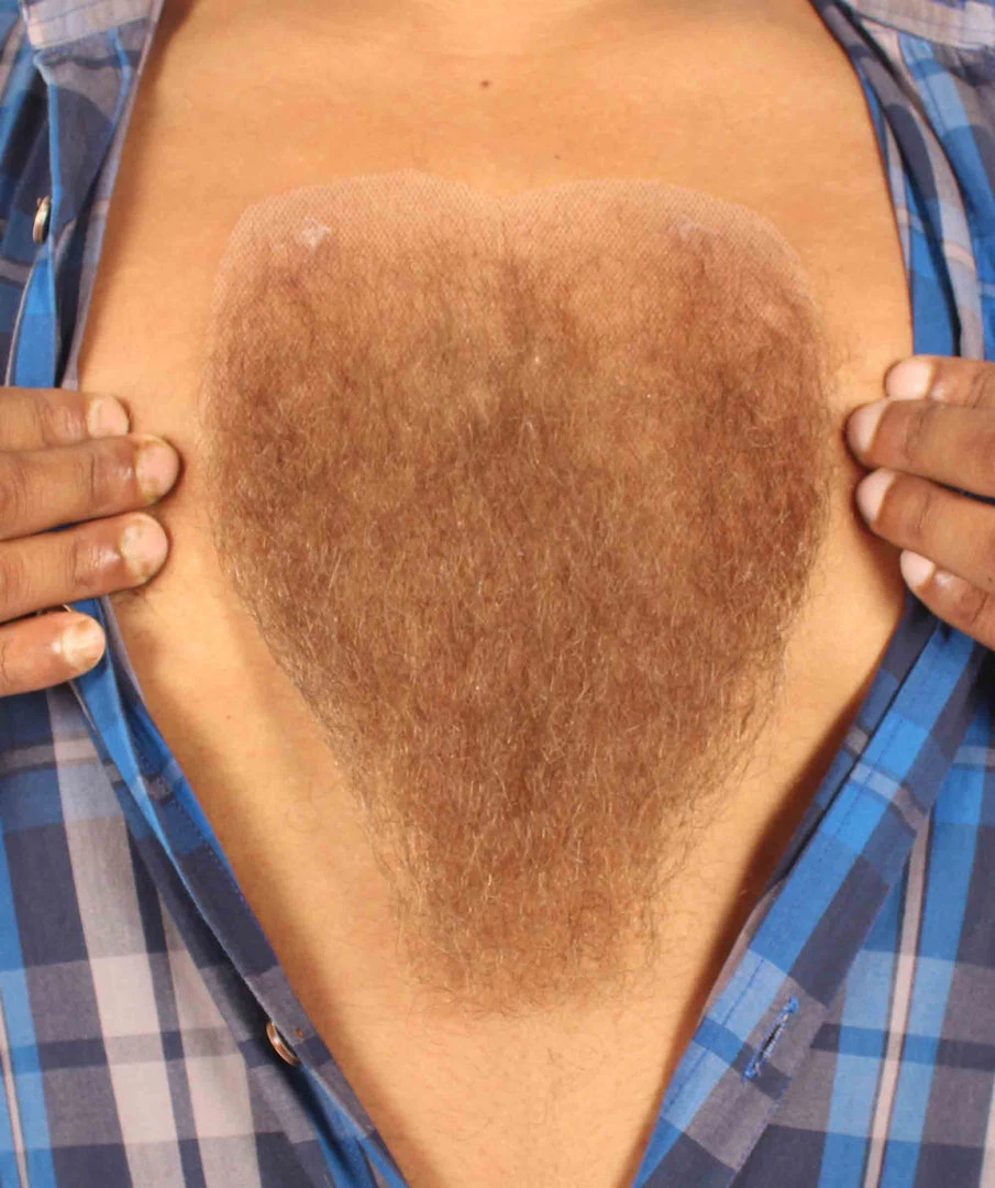 Men's Chest Hair | Human Hair | Multiple Color Options | HPO 1 Men's Chest Hair | Human Hair | Multiple Color Options | HPO