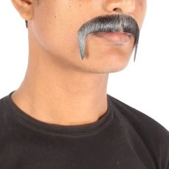 Men's Horseshoe Mustache | Black Facial Hair | Human Hair | HPO 5 Men's Horseshoe Mustache | Black Facial Hair | Human Hair | HPO
