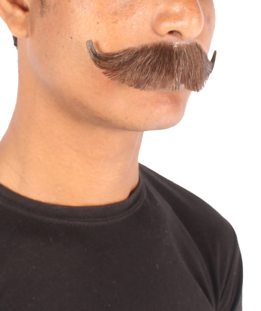 Men's Hungarian Mustache | Human Hair | Facial Hair | Multiple Colors | HPO 5 Men's Hungarian Mustache | Human Hair | Facial Hair | Multiple Colors | HPO