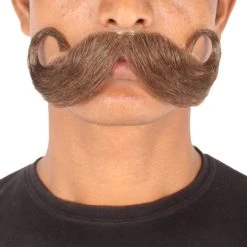 Men's Imperial Mustache | Human Facial Hair | Multiple Colors | HPO