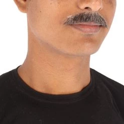 Men's Borat Human Facial Hair Mustache | HPO