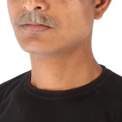 Men's Borat Human Facial Hair Mustache | HPO