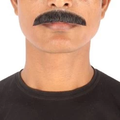 Men's Borat Human Hair Mustache | Facial Hair Multiple Colors Option | HPO