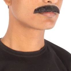 Men's Borat Human Hair Mustache | Facial Hair Multiple Colors Option | HPO