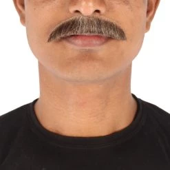 Men's Borat Human Hair Mustache | Facial Hair Multiple Colors Option | HPO