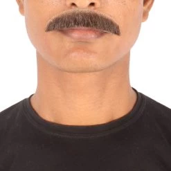 Men's Borat Human Hair Mustache | Facial Hair Multiple Colors Option | HPO