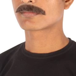 Men's Borat Human Hair Mustache | Facial Hair Multiple Colors Option | HPO
