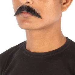 Men's Borat Human Hair Mustache | Facial Hair Multiple Colors Option | HPO 31 Men's Borat Human Hair Mustache | Facial Hair Multiple Colors Option | HPO