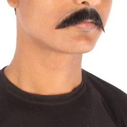 Men's Borat Human Hair Mustache | Facial Hair Multiple Colors Option | HPO 32 Men's Borat Human Hair Mustache | Facial Hair Multiple Colors Option | HPO