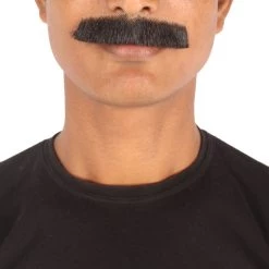 Men's Borat Human Hair Mustache | Facial Hair Multiple Colors Option | HPO