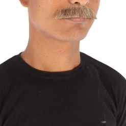 Men's Borat Human Hair Mustache | Facial Hair Multiple Colors Option | HPO