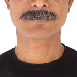 Men's Borat Human Hair Mustache | Facial Hair Multiple Colors Option | HPO