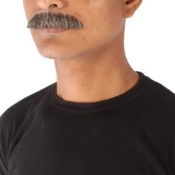 Men's Borat Human Hair Mustache | Facial Hair Multiple Colors Option | HPO