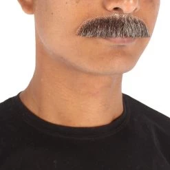 Men's Borat Human Hair Mustache | Facial Hair Multiple Colors Option | HPO