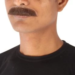 Men's Borat Human Hair Mustache | Facial Hair Multiple Colors Option | HPO