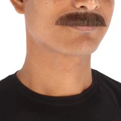 Men's Borat Human Hair Mustache | Facial Hair Multiple Colors Option | HPO