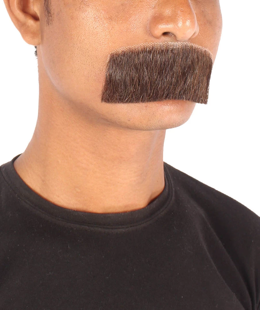 Men's Borat Human Hair Mustache | Facial Hair Multiple Colors Option | HPO 21 Men's Borat Human Hair Mustache | Facial Hair Multiple Colors Option | HPO