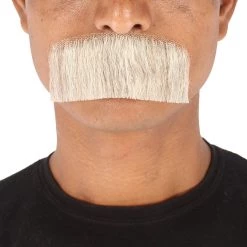 Men's Borat Human Hair Mustache | Facial Hair Multiple Colors Option | HPO 57 Men's Borat Human Hair Mustache | Facial Hair Multiple Colors Option | HPO
