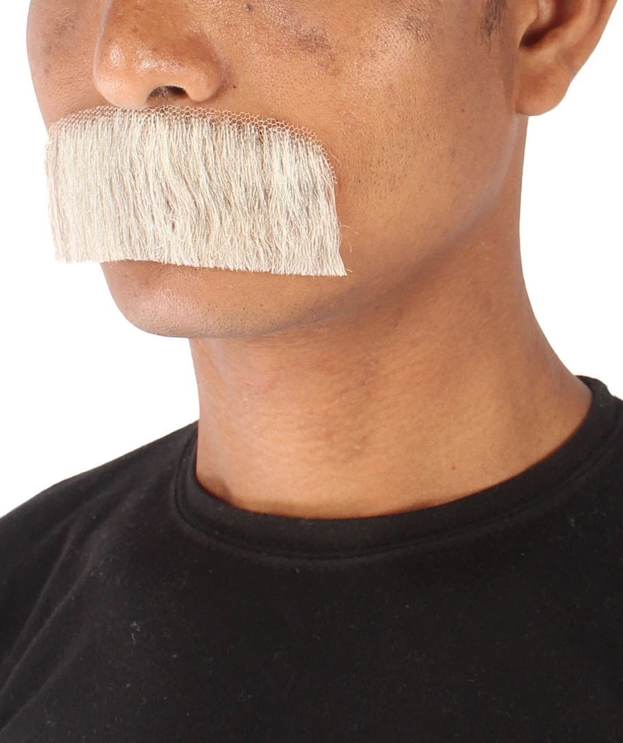 Men's Borat Human Hair Mustache | Facial Hair Multiple Colors Option | HPO 26 Men's Borat Human Hair Mustache | Facial Hair Multiple Colors Option | HPO