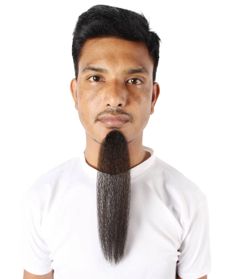 Men's Nepolean Imperial Long Beard | Black Synthetic Facial Hair | HPO 2 Men's Nepolean Imperial Long Beard | Black Synthetic Facial Hair | HPO