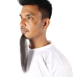 Men's Nepolean Imperial Long Beard | Black Synthetic Facial Hair | HPO 8 Men's Nepolean Imperial Long Beard | Black Synthetic Facial Hair | HPO