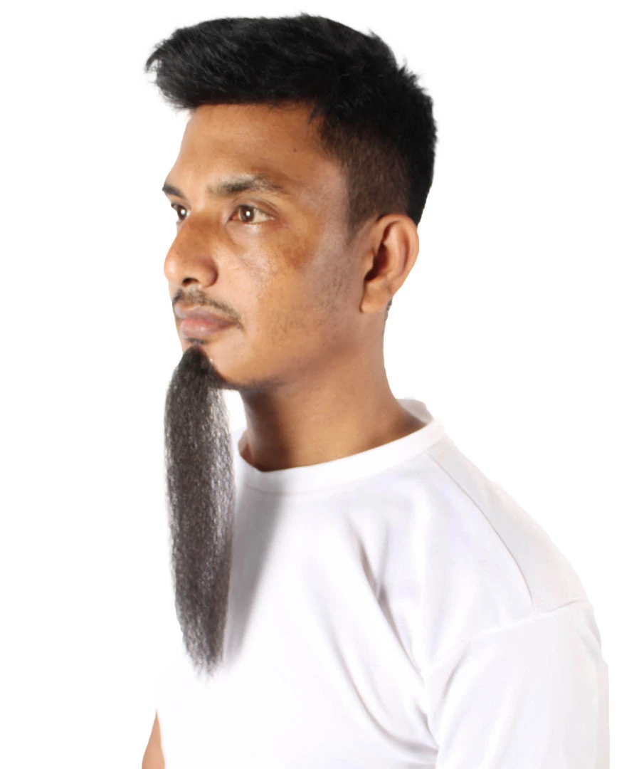 Men's Nepolean Imperial Long Beard | Black Synthetic Facial Hair | HPO 3 Men's Nepolean Imperial Long Beard | Black Synthetic Facial Hair | HPO