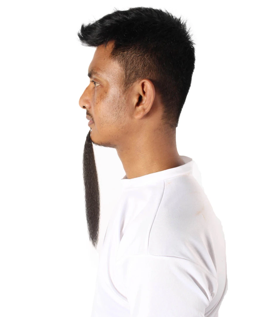 Men's Nepolean Imperial Long Beard | Black Synthetic Facial Hair | HPO 4 Men's Nepolean Imperial Long Beard | Black Synthetic Facial Hair | HPO