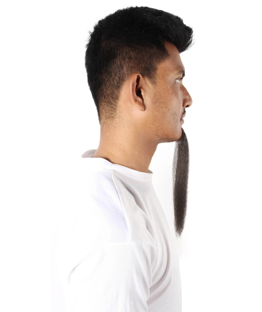 Men's Nepolean Imperial Long Beard | Black Synthetic Facial Hair | HPO 5 Men's Nepolean Imperial Long Beard | Black Synthetic Facial Hair | HPO