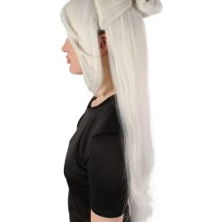 HPO Adult Women's Role-playing Anime Video Game White Wig 11 HPO Adult Women's Role-playing Anime Video Game White Wig