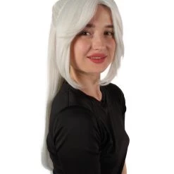HPO Adult Women's Role-playing Anime Video Game White Wig 15 HPO Adult Women's Role-playing Anime Video Game White Wig