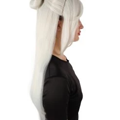 HPO Adult Women's Role-playing Anime Video Game White Wig 13 HPO Adult Women's Role-playing Anime Video Game White Wig