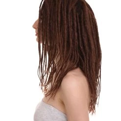 HPO Ombre Halloween Dreadlocks Style Women's Wig | Brown Hair | Premium Breathable Capless Cap