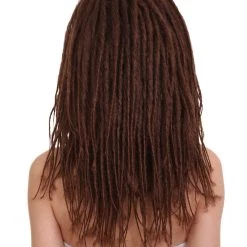 HPO Ombre Halloween Dreadlocks Style Women's Wig | Brown Hair | Premium Breathable Capless Cap