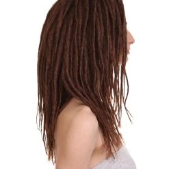 HPO Ombre Halloween Dreadlocks Style Women's Wig | Brown Hair | Premium Breathable Capless Cap