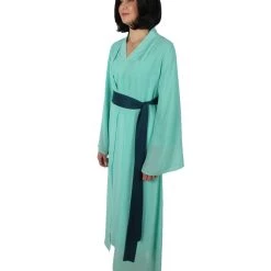 HPO Men's Adult Women’s Chinese Mythological Snake Pale Green Rob With Sash Costume