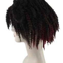 HPO Short Black Dreadlock Womens Wig | Party Ready Fancy Cosplay Halloween Wig | Premium Breathable Capless Cap Women's