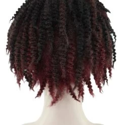 HPO Short Black Dreadlock Womens Wig | Party Ready Fancy Cosplay Halloween Wig | Premium Breathable Capless Cap Women's