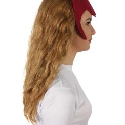 HPO Adult Women's Superhero Witch Wanda Golden Blonde Wig