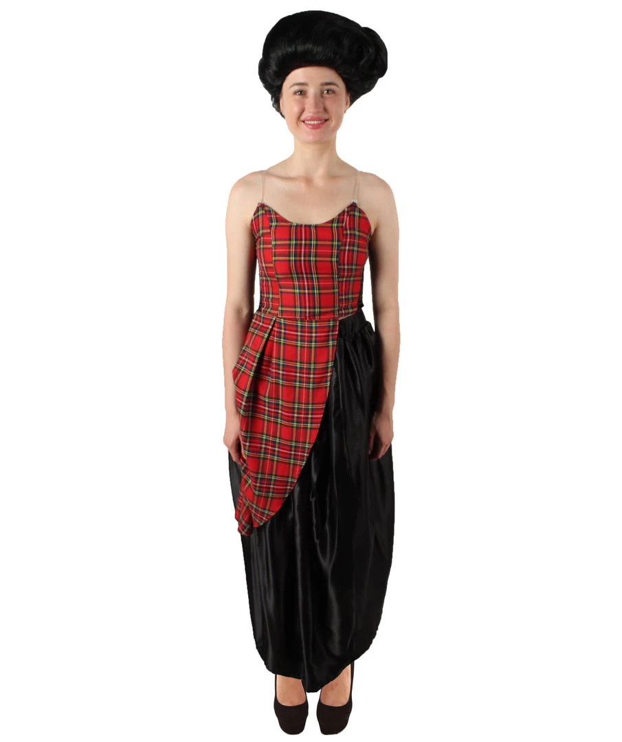 HPO Adult Women’s Christmas Movie Red Black Tartan Checked Couture Costume Men's 2 HPO Adult Women’s Christmas Movie Red Black Tartan Checked Couture Costume Men's
