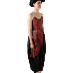HPO Adult Women’s Christmas Movie Red Black Tartan Checked Couture Costume Men's 15 HPO Adult Women’s Christmas Movie Red Black Tartan Checked Couture Costume Men's