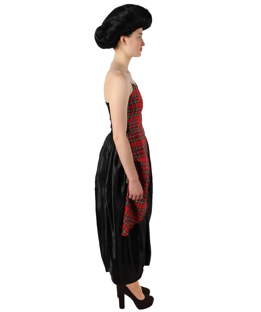 HPO Adult Women’s Christmas Movie Red Black Tartan Checked Couture Costume Men's 6 HPO Adult Women’s Christmas Movie Red Black Tartan Checked Couture Costume Men's