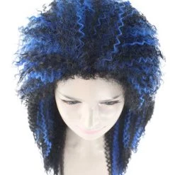 HPO Vampires Black And Blue Women's Wig | Dreadlock Horror Ghost Wig | Premium Breathable Capless Cap 15 HPO Vampires Black And Blue Women's Wig | Dreadlock Horror Ghost Wig | Premium Breathable Capless Cap