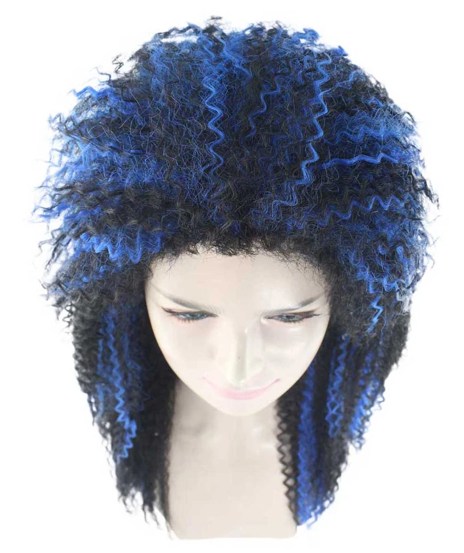 HPO Vampires Black And Blue Women's Wig | Dreadlock Horror Ghost Wig | Premium Breathable Capless Cap 7 HPO Vampires Black And Blue Women's Wig | Dreadlock Horror Ghost Wig | Premium Breathable Capless Cap
