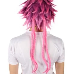 HPO Adult Women's Vi Arcane Game Animated Series Pink Spiked Pixie Cosplay Wig 13 HPO Adult Women's Vi Arcane Game Animated Series Pink Spiked Pixie Cosplay Wig
