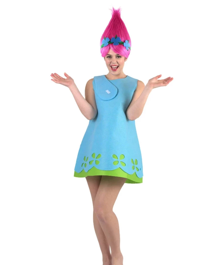 HPO Adult Women's Troll Princess Costume | Multiple Colors Cosplay Costume 1 HPO Adult Women's Troll Princess Costume | Multiple Colors Cosplay Costume