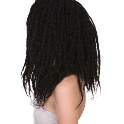 HPO Long Black Dreadlock Women's Wig | Human Hair Dreadlock Wig | Premium Breathable Capless Cap 11 HPO Long Black Dreadlock Women's Wig | Human Hair Dreadlock Wig | Premium Breathable Capless Cap